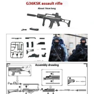 Assault Rifle Machine Gun Assembly Model Ornaments – G36KSK