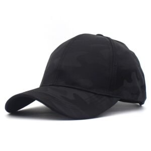 Camouflage Army Baseball Cap Men’s Women’s Casual – Black, Adjustable