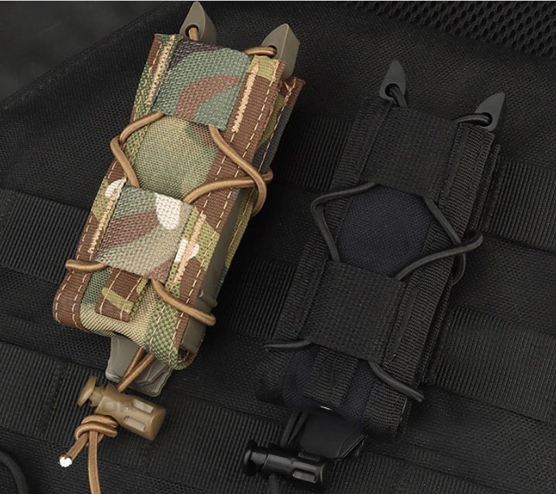 Real CS Tactical 9MM Elastic Functional Outdoor MOLLE Torch Tool Storage Waist Bag - Image 7