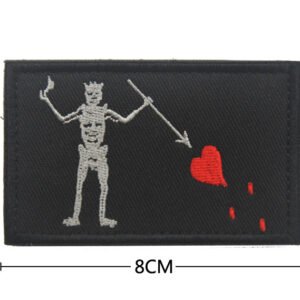 Pirate Style Patch Armband Velcro Package Seal – V006541