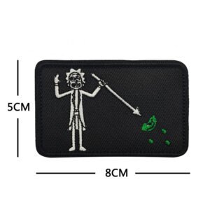 Pirate Style Patch Armband Velcro Package Seal – V016331