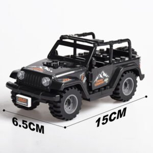 Puzzle Assembled Building Block Toys – J772 Black Jeep Bag