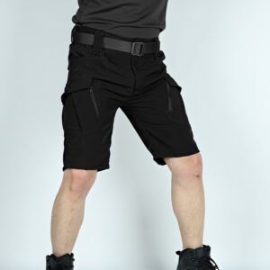 Summer Tactical Five-point Thin Shorts Men – Black, M