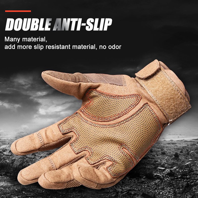 Tactical Gloves Army Military Men Gym Fitness Riding Half Finger Rubber Knuckle Protective Gear Male Tactical Gloves - Image 2