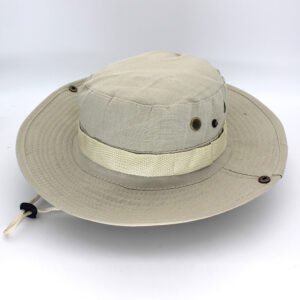 Panama Bucket Hat Outdoor Men Summer Fishing Hunting Military Safari Boonie Cotton Unisex Women Summer Bob Sun Camo Amy Green – Offwhite, One size