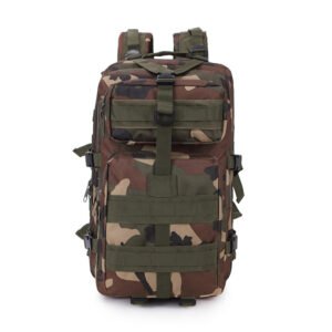 3P Package Outdoor Sports Camouflage Backpack Army Fan Mountaineering – Jungle camouflage
