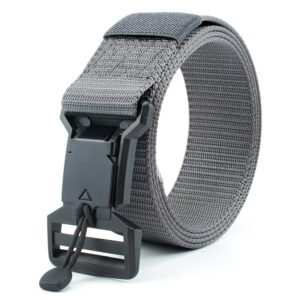 Outdoor Tactical Nylon Belt Multifunctional Carabiner – Grey
