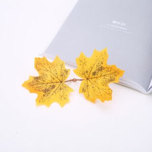 Simulation Leaf Perilla Maple Decoration Diy Scrapbook Shooting Props – 9style, 50PCS