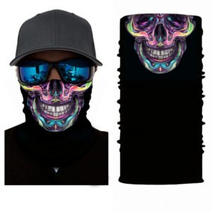 Skull Half Face Series Magic Headband Seamless Protective Warm Scarf Outdoor Equipment Mask – Style2