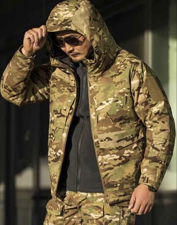 Men's Cotton Jacket With Warm And Reflective Tactics In Winter - Image 4