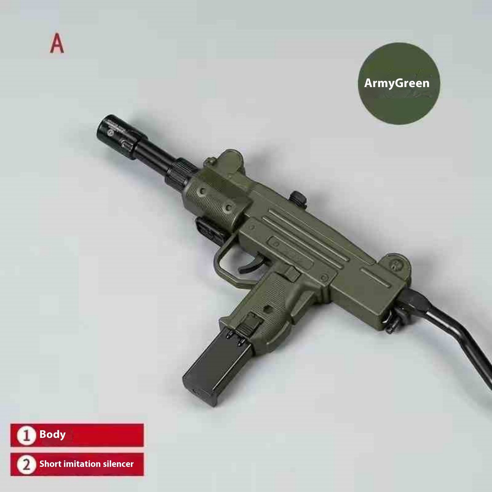 Gun Shaped Lighter Uzuzi Inflatable Windproof - Image 7
