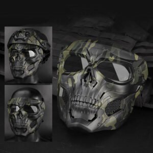 Skull Messenger Full Face Protective Mask – BCP camouflage, One size
