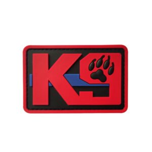 PVC Rubber Velcro Dog Claw Patch – PVC red