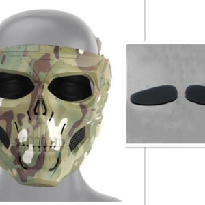 Skull horror helmet mask – Camouflage and Black grey lens