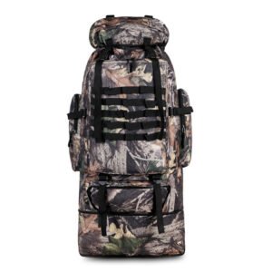 Oxford Cloth Large Capacity Outdoor Sports Mountaineering Bag – Tabby Camouflage, 100L