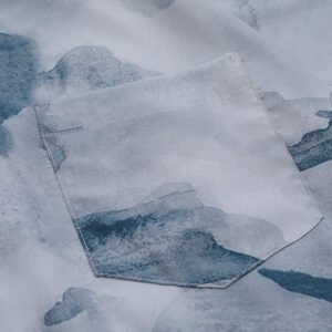 Splattered Dark Green Camouflage Tie-dye Shirt Casual Loose