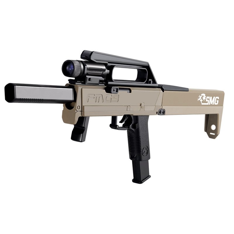 Fmg9 Folding Submachine Gun Manual Throwing Shell Soft Bullet Children Toy Gun - Image 5