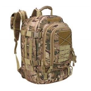 Outdoor Tactics Military Fan Mountaineering Hiking Bag Multifunctional Large Capacity Backpack – CP camo