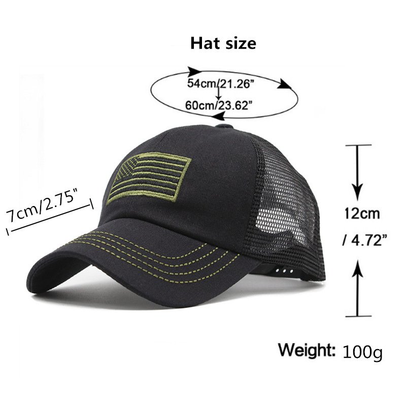 Summer Men's Outdoor Camouflage Mesh Cap Embroidered Hat - Image 9