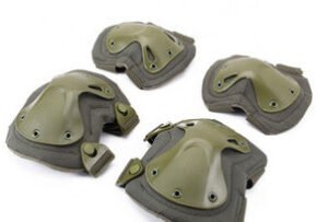 Outdoor Tactical Knee And Elbow Protection 4-piece Military Fan Sports Protective Gear – Black