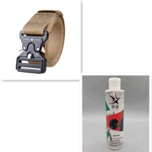 Tactical Belt Military Fan Casual Buckle Belt – N set, 125cm