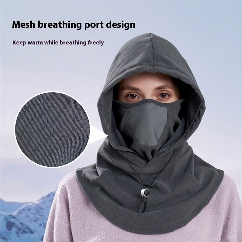 Winter Thermal Fleece Scarf Ski Face Mask Neck Warmer Hood Hat Windproof Cold Warm Riding Cap Sports Outdoor - Image 4