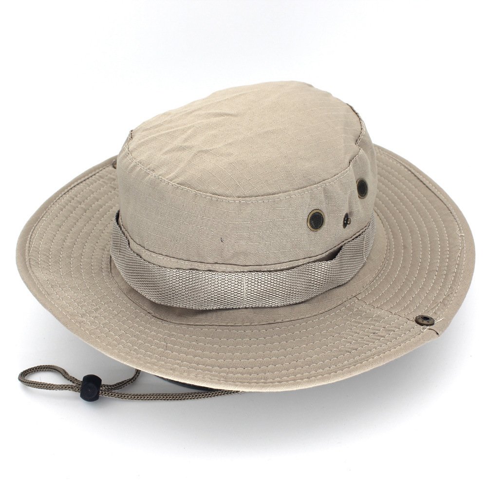 Panama Bucket Hat Outdoor Men Summer Fishing Hunting Military Safari Boonie Cotton Unisex Women Summer Bob Sun Camo Amy Green - Image 3