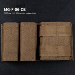 9MM 556 Parallel MOLLE Accessory Kit CS Tactical Multifunction Storage Bag – Brown