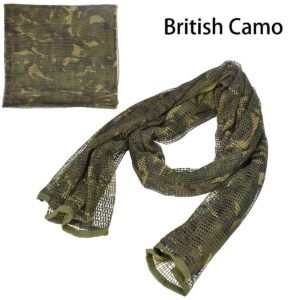 Breathable camouflage outdoor men’s and women’s scarves – British Camouflage, Average Size