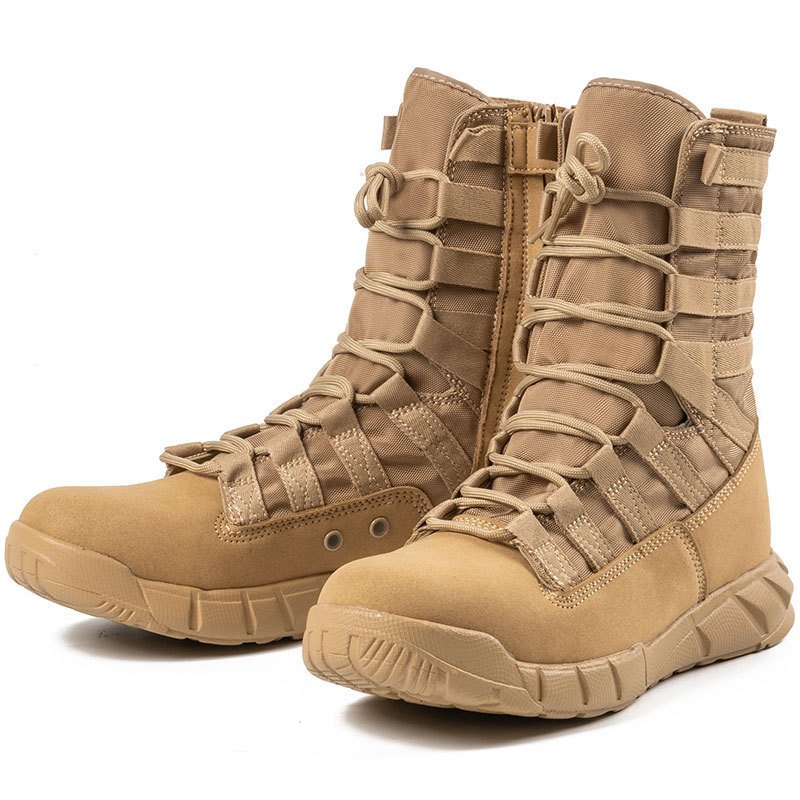 New High Top Combat Green Desert Boots Lightweight - Image 2