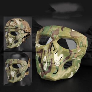 Skull Messenger Full Face Protective Mask – CP camouflage, One size