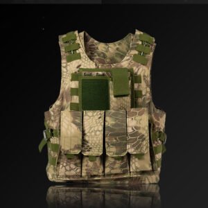 Security Training Vest Field Protective Equipment Is Scratch-resistant And Wear-resistant – Jungle python pattern, One size