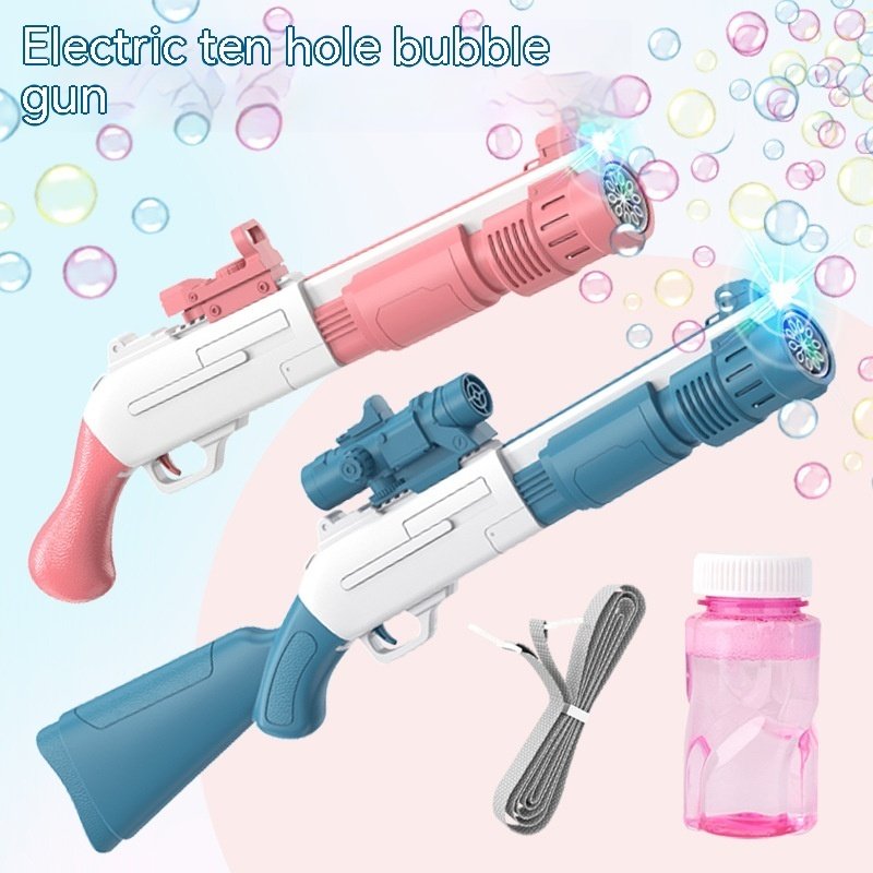 Electric Bubble Gun Children's Automatic Bubble Gatling Outdoor Toy Stall - Image 2