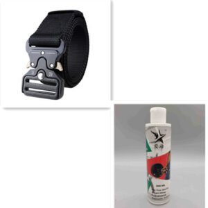 Tactical Belt Military Fan Casual Buckle Belt – H set, 125cm