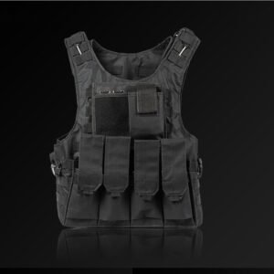 Security Training Vest Field Protective Equipment Is Scratch-resistant And Wear-resistant – Black, One size