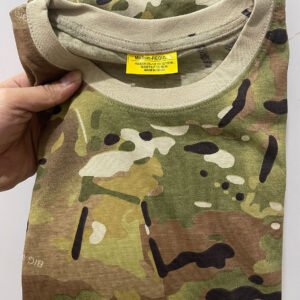 Summer Cross-border European Size Outdoor Army Fan Round Neck Tactical Top Half Sleeve Men’s Cotton Tactical Camouflage T-shirt Short Sleeve