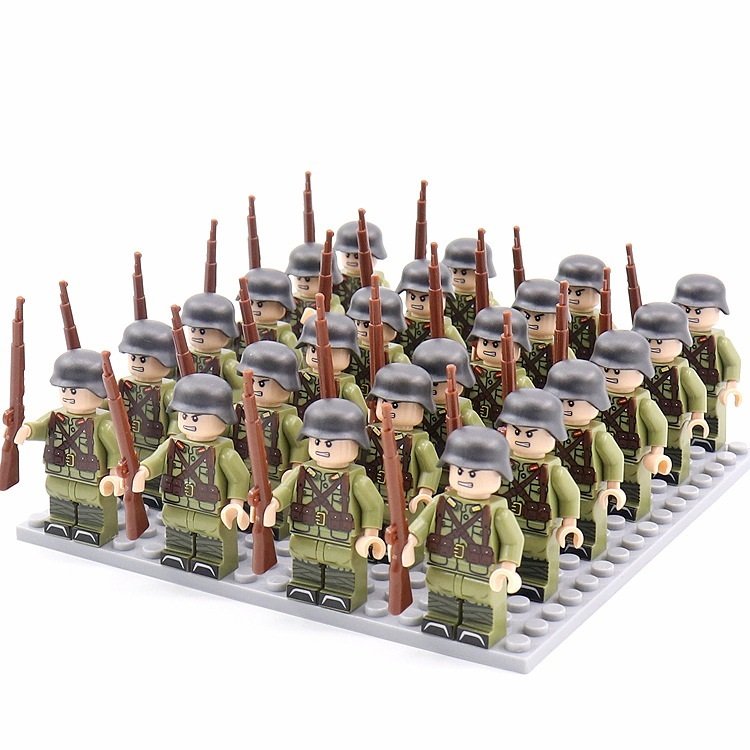 Military BuildingBlock Minifigures Phalanx Suit Camouflage Rifle - Image 7