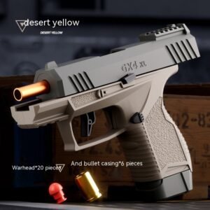 Pocket Continuous Hair Baby GX4 Throw Shell Soft Bullet Gun Launch Toy – Sand Broken Wolf Standard