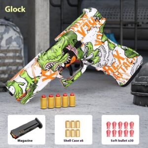 Automatic Breech Toy Gun Puzzle Toy – Graffiti Green, As Shown In The Figure
