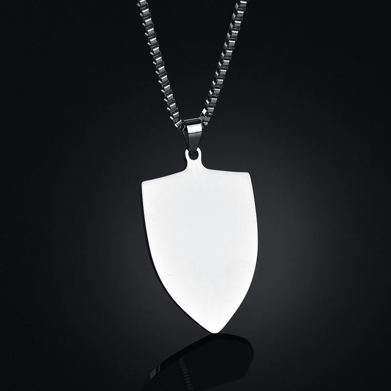 Titanium steel military brand stainless steel men's necklace private custom dog brand name pendant offering lettering - Image 10