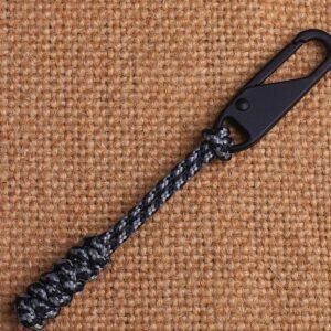 Parachute Cord Woven Outdoor Bag Zipper Pull Head Drawstring Replaceable Zipper – K1