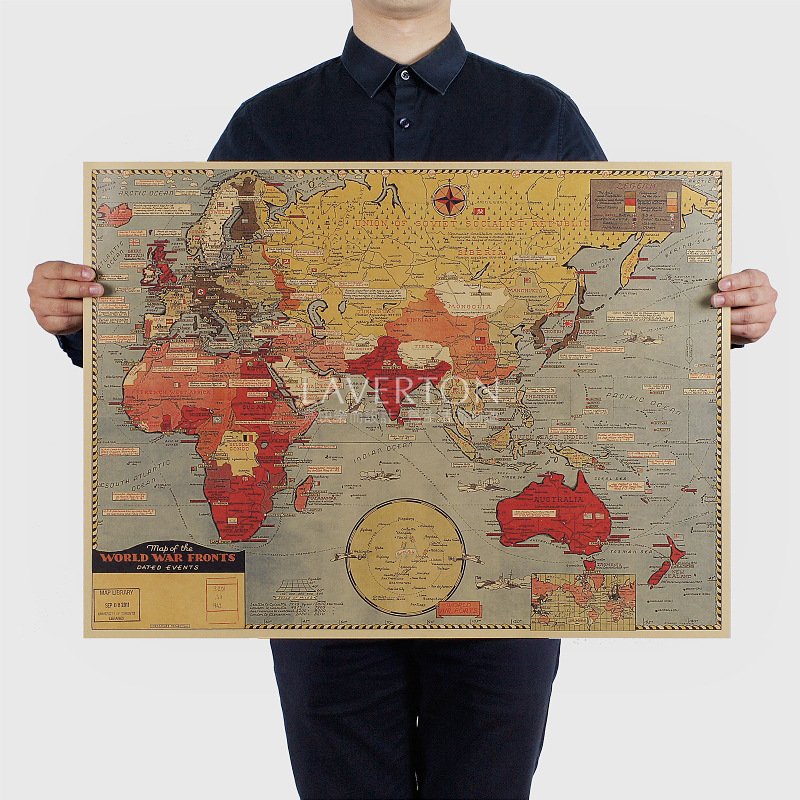 War Analysis Chart Retro Vintage Kraft Paper - Image 2