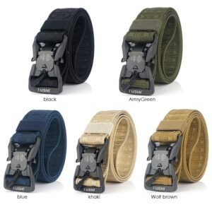 Canvas outdoor tactical belt Military training belt textile nylon camouflage men’s belt