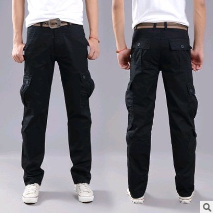 Men's multi-pocket overalls military pants casual trousers sports outdoor men's clothing - Image 5