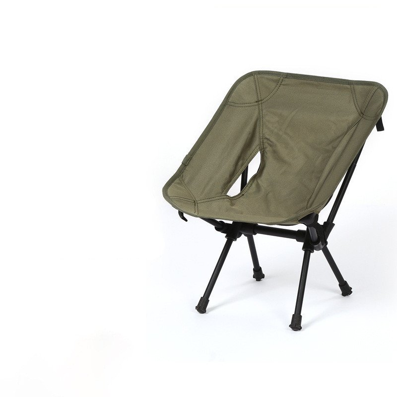 Army Green Portable Outdoor Folding Chair - Image 2