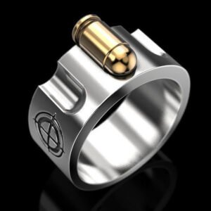 Roulette Bullet Bullet Nest Cartridge Shape Female Couple’s Ring