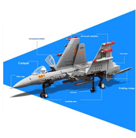 Combat helicopter model inserting blocks - Image 3