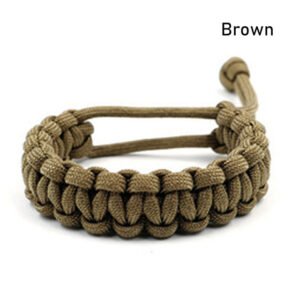 Survival Seven Core Umbrella Cord Bracelet – Brown