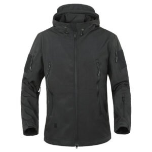 Waterproof soft shell jacket – Black, S