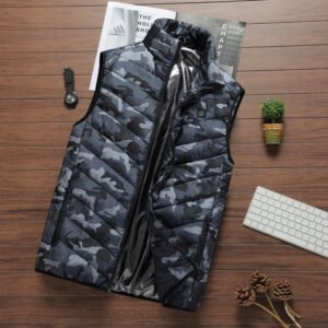 Heated Vest Smart Electric Heating Jacket Men Women Waistcoat Winter – Camouflage, M